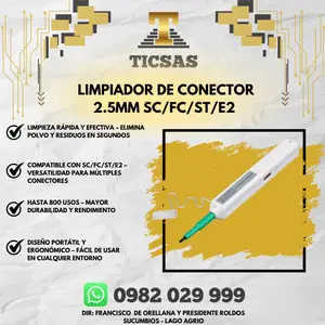 ONE-CLICK LIMPIADOR DE CONECTOR 2.5MM SC/FC/ST/E2- OPF-FLC-25